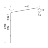 Flamingo 140 short wall outdoor IP65 | black