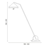 Gear floor lamp | black