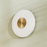Glint wall lamp glass | brushed brass