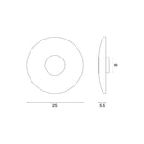 Glint wall lamp glass | brushed brass