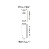 Grund mini ø3.7 outdoor IP67 | satin stainless