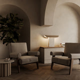 Hold table | matt black and black marble