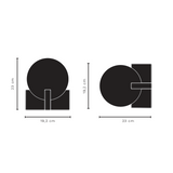 Hito table/wall | black marble