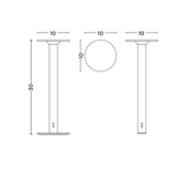 Host portable lamp 220 | cream white
