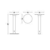 Host portable lamp 220 | cream white