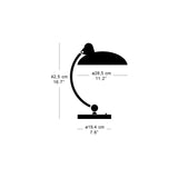 KAISER idell™ 6631-T Luxus Table Lamp | white and chrome
