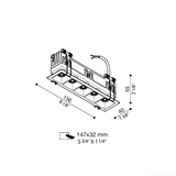Kura X5 recessed IP65 | black