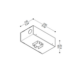 Kura 2x2 recessed IP65 | black