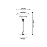 PH 3/2 table | high lustre chrome polished