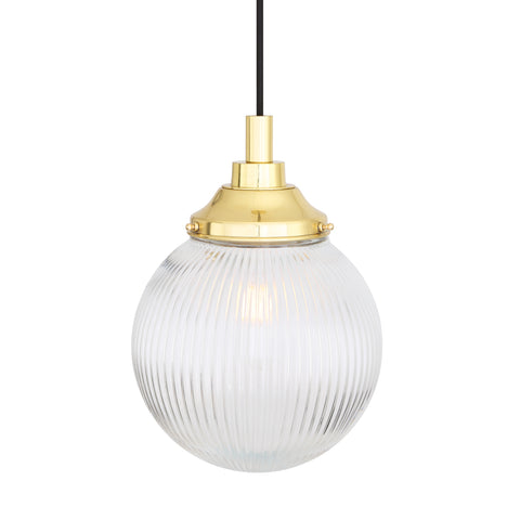 Cherith pendant IP44 | natural brass