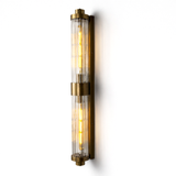 Louise wall double IP44 | antique brass