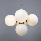 Yaounde 5 globe chandelier | polished brass