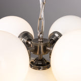 Yaounde 5 globe chandelier | polished brass