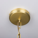 Yaounde 5 globe chandelier | polished brass