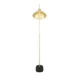 Faro modern floor lamp | polished brass