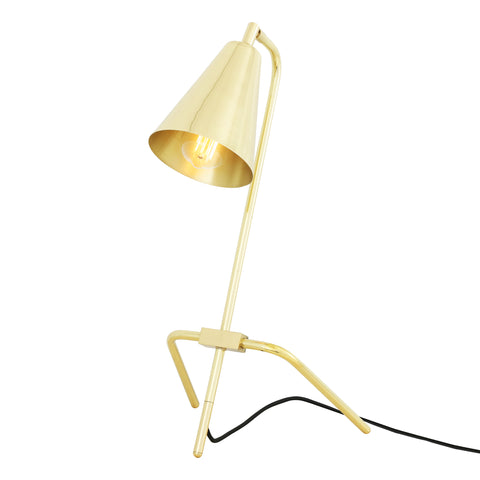 Astana adjustable table lamp | polished brass