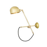 Bogota swing arm wall light | satin brass