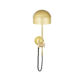 Bogota swing arm wall light | satin brass