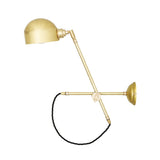Bogota swing arm wall light | satin brass