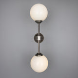 Yaounde double globe wall light | polished brass