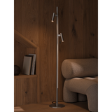 Makoto floor | satin chrome