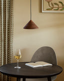 Terra pendant | coffee waste rust red