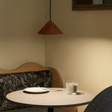 Terra pendant | coffee waste rust red