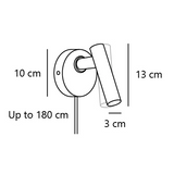 Makoto wall ø3 | satin chrome