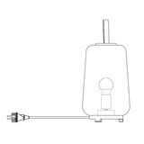 Muna outdoor plug | white