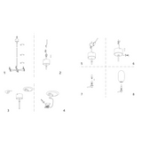 Noor chandelier ⌀65 | white and black chrome