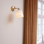 Room 49 wall | opal white and antique brass