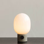 JWDA table lamp steel | alabaster white