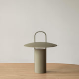 Ray portable table lamp | matte dusty green