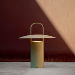 Ray portable table lamp | matte dusty green
