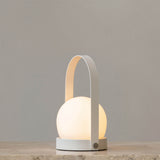 Carrie portable | ivory and leather