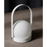 Carrie portable | ivory and leather