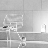 Carrie portable | ivory and leather