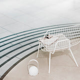 Carrie portable | ivory and leather