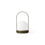 Carrie portable | ivory and leather
