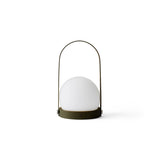 Carrie portable | ivory and leather