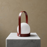 Carrie portable | ivory and leather