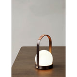 Carrie portable | ivory and leather