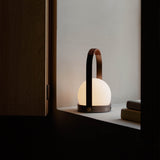 Carrie portable | ivory and leather