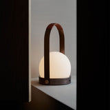 Carrie portable | ivory and leather