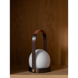 Carrie portable | ivory and leather