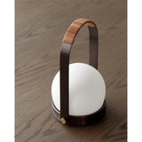 Carrie portable | ivory and leather
