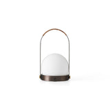 Carrie portable | ivory and leather