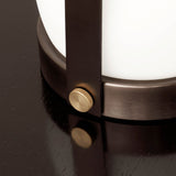 Carrie portable | ivory and leather