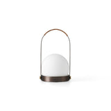 Carrie portable | ivory and leather
