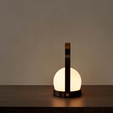 Carrie portable | ivory and leather